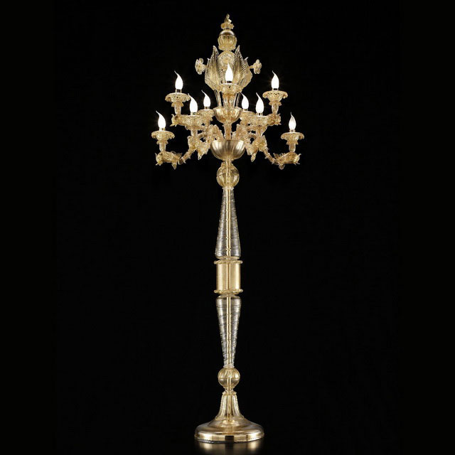 Zoe Murano glass floor lamp