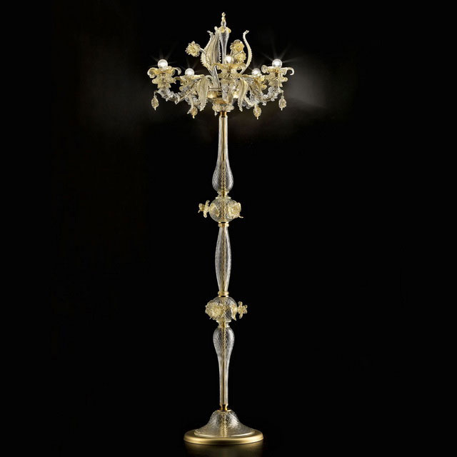 Prezioso Murano glass floor lamp