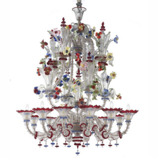 Santa Fosca Murano glass chandelier