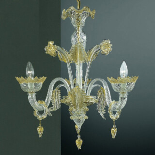 Casanova small Murano chandelier with rings