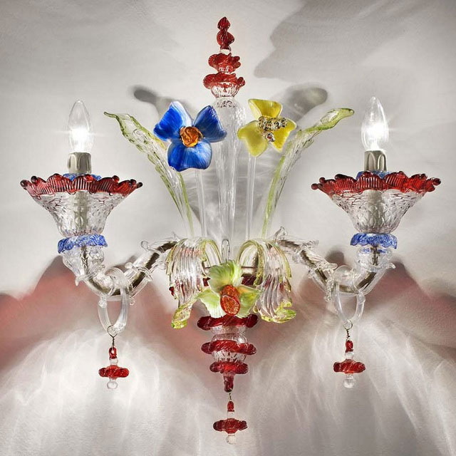 Santa Fosca Murano glass sconce