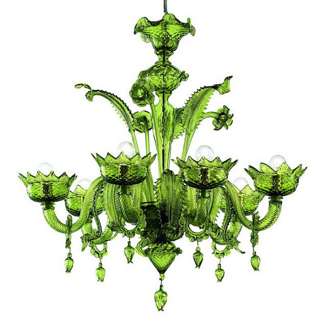 Casanova Murano glass chandelier with rings