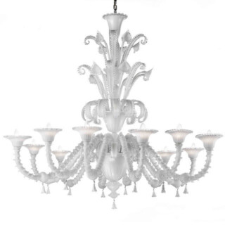 Teseo Murano glass chandelier