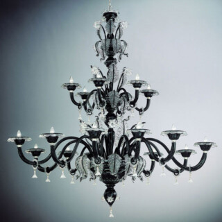 Santa Lucia two tier large Murano glass chandelier