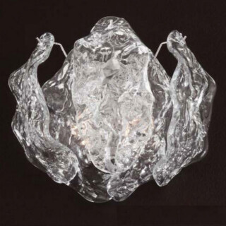 Sandy Murano glass wall sconce