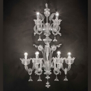Casanova Murano glass sconce with rings