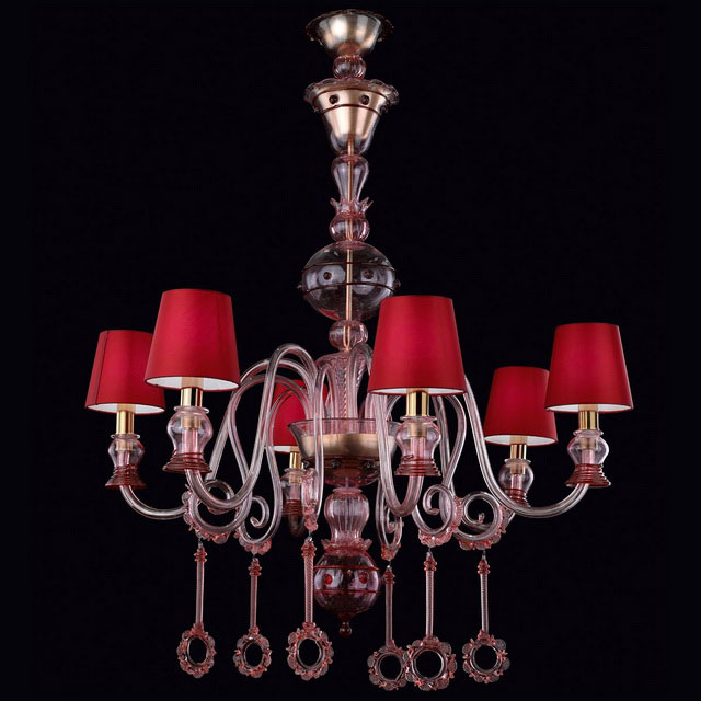 Mercury Murano glass chandelier