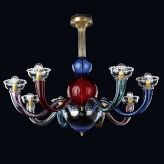 Arlecchino Murano glass chandelier