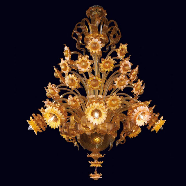 Daisy Murano glass chandelier