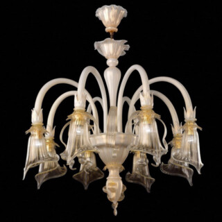 Bianca Murano glass chandelier