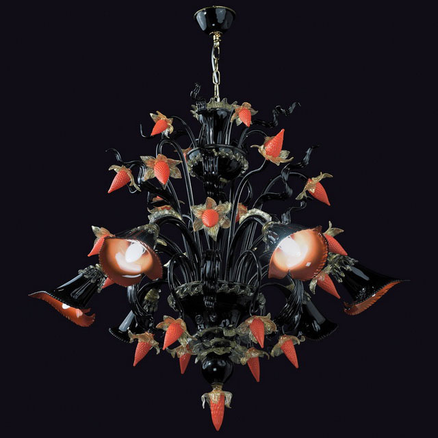 Capriccio Murano glass chandelier