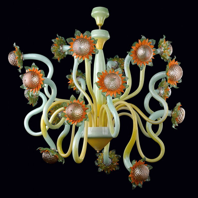 Vincent Murano glass chandelier