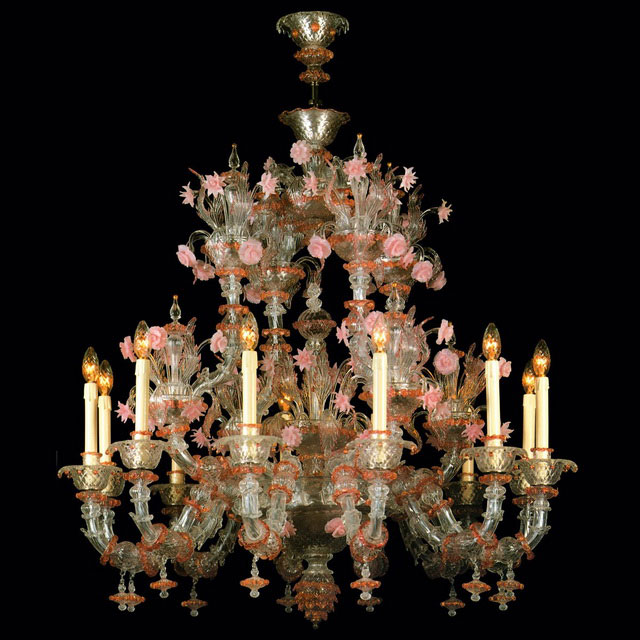 Charlotte Murano glass chandelier