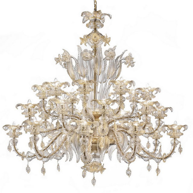 Prezioso large Murano glass chandelier