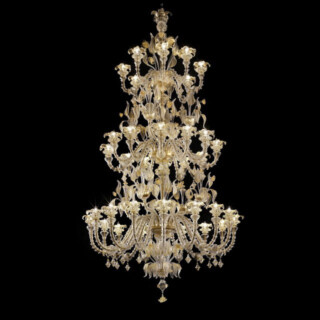 Prezioso three tier Murano glass chandelier