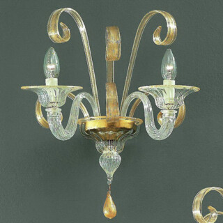 Goldoni Murano glass wall sconce