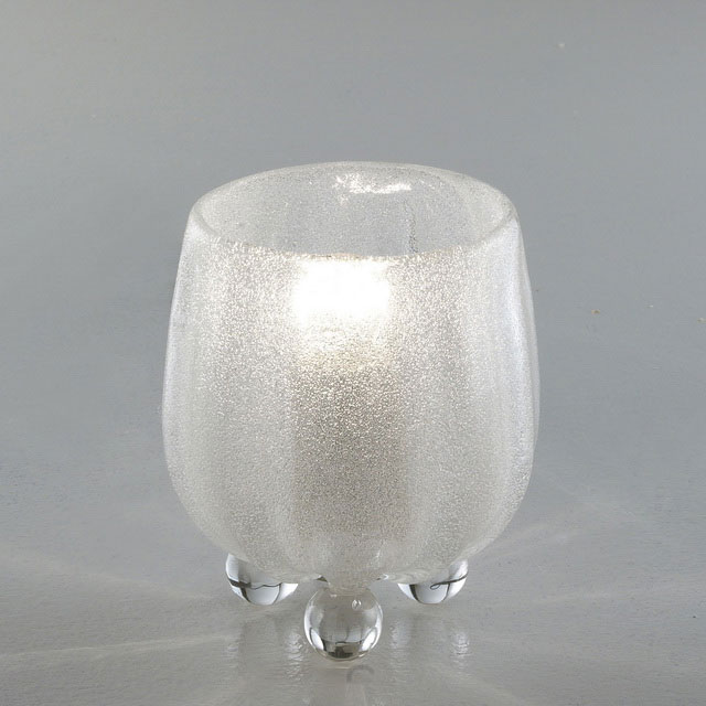 Roma Murano glass bedside lamp