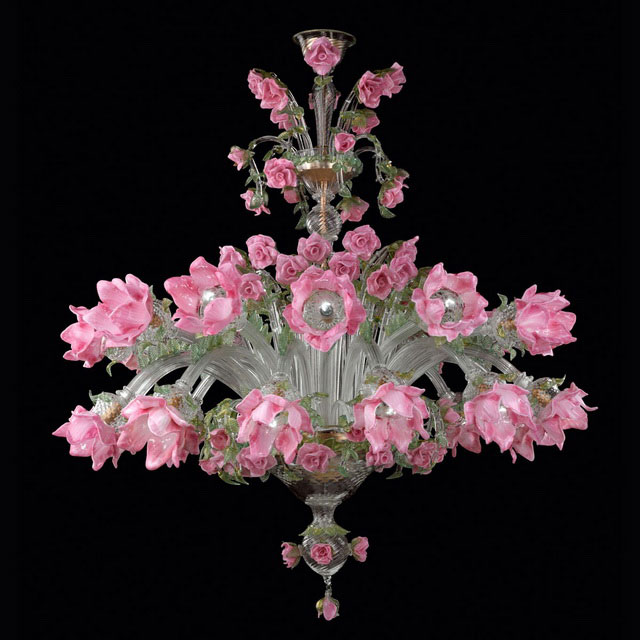 Roseto Murano glass chandelier
