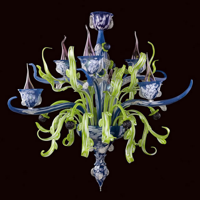 Santippe Murano glass chandelier