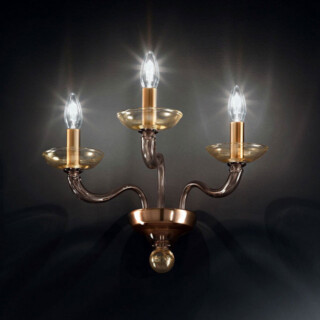 Tibaldo Murano glass sconce