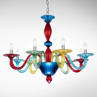 Iride Murano glass chandelier