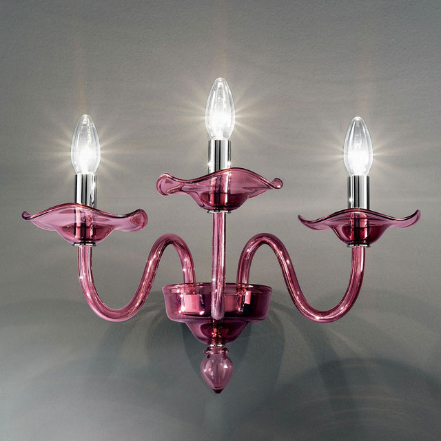 Aragona Murano glass sconce