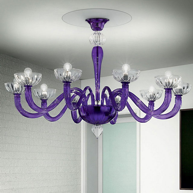 Andronico Murano glass ceiling light