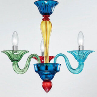 Iride Murano glass chandelier