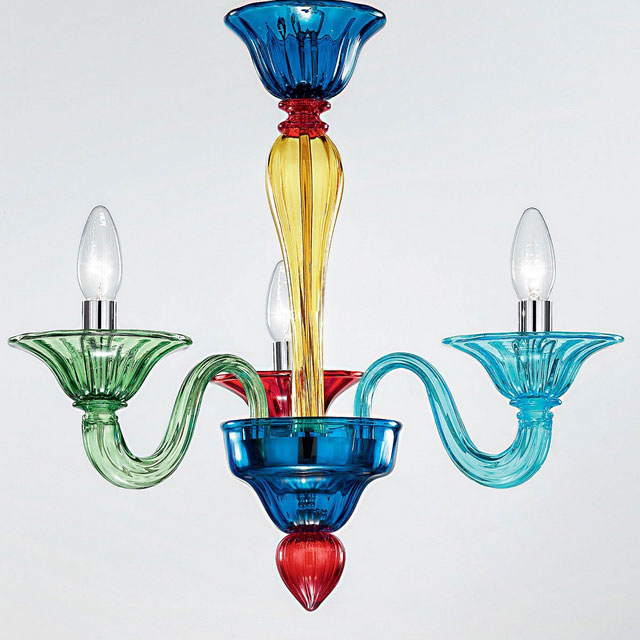 Iride Murano glass chandelier
