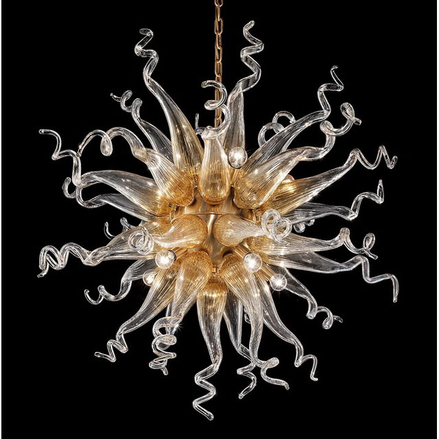 Solaire Murano glass chandelier