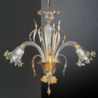 Mori small Murano glass chandelier