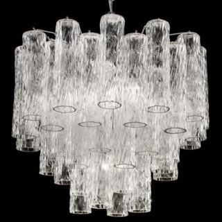 Tronchi large Murano glass chandelier