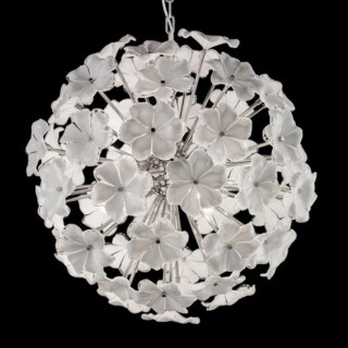 Lotus Murano glass chandelier