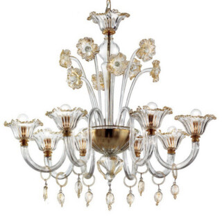 Novecento Murano glass chandelier