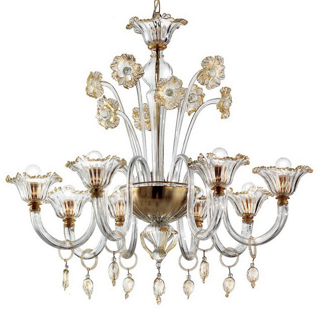 Novecento Murano glass chandelier