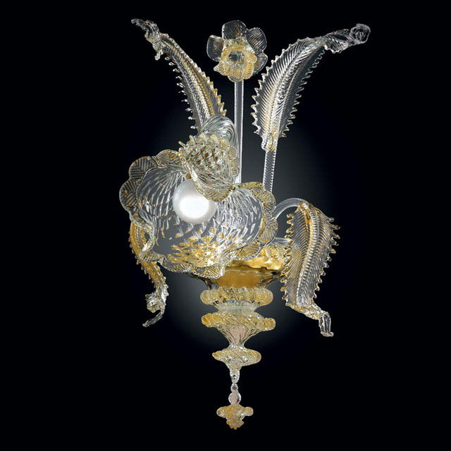 Gaia Murano glass sconce