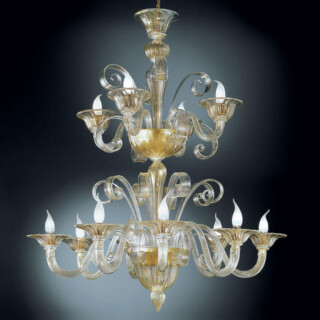 Rodrigo Murano glass chandelier