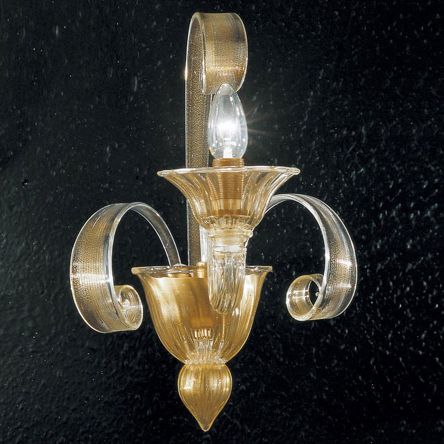 Rodrigo Murano glass sconce