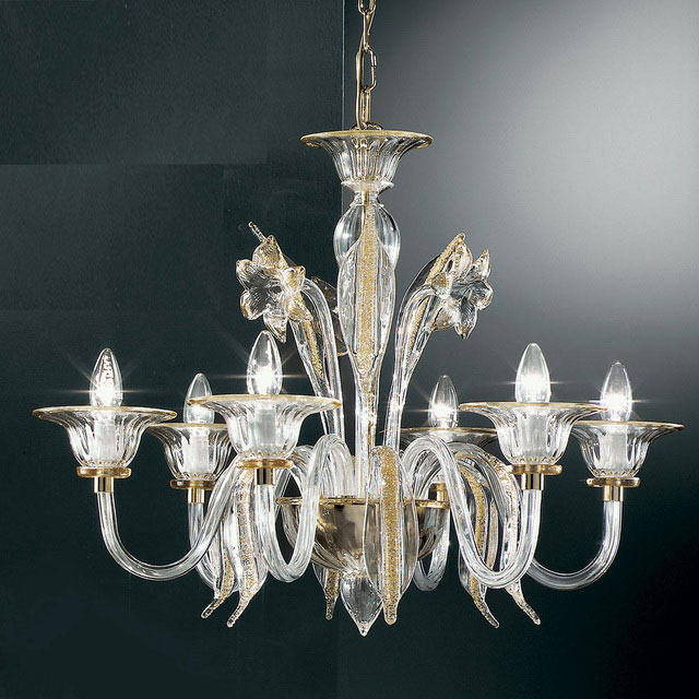 Alloro Murano glass chandelier