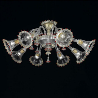Rosalba Murano glass ceiling light