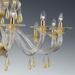 Olivia Murano glass chandelier