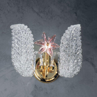 Fiordaliso Murano glass sconce