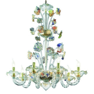 Tiepolo Murano glass chandelier