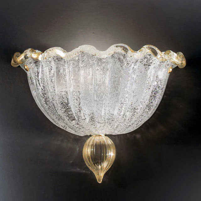 Conchiglia Murano glass sconce