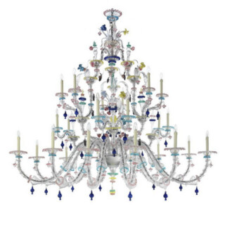 Aurora 24 lights classic Murano chandelier
