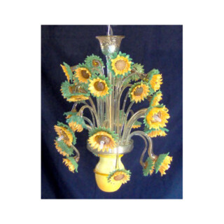 Girasoli (sunflowers) Murano glass chandelier