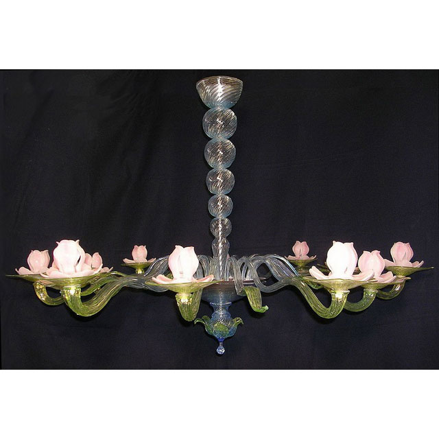 Ninfea Murano glass chandelier