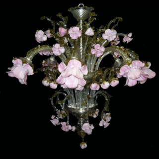 Delicato Murano glass chandelier