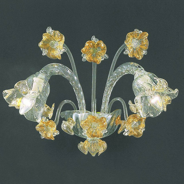 Flora Murano glass sconce