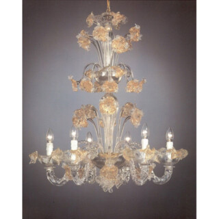 Tiepolo Murano glass chandelier